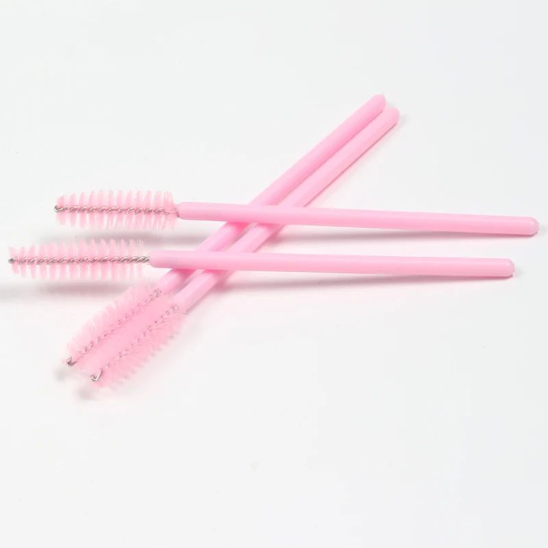 

Eyelash Brush Comb Mascara Wands Eyelashes Extension Tool Professional Beauty Makeup Tool For Microblading Supplies, Pink