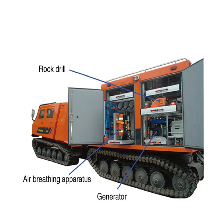 
JYL813-F tracked all-terrain fire crawler rescue vehicle 