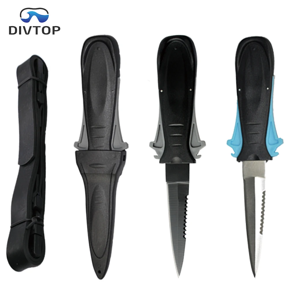 

High Quality Stainless Steel Diving Knife, Point Blade Dive Knife with Leg Strap