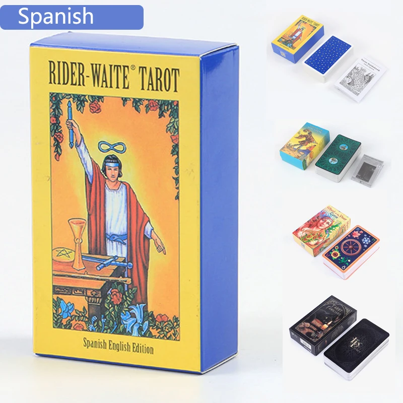 

12 styles Spanish Hot 78 pages Tarot paper manual Tarot Oracle Tarot series low price wholesale G55210