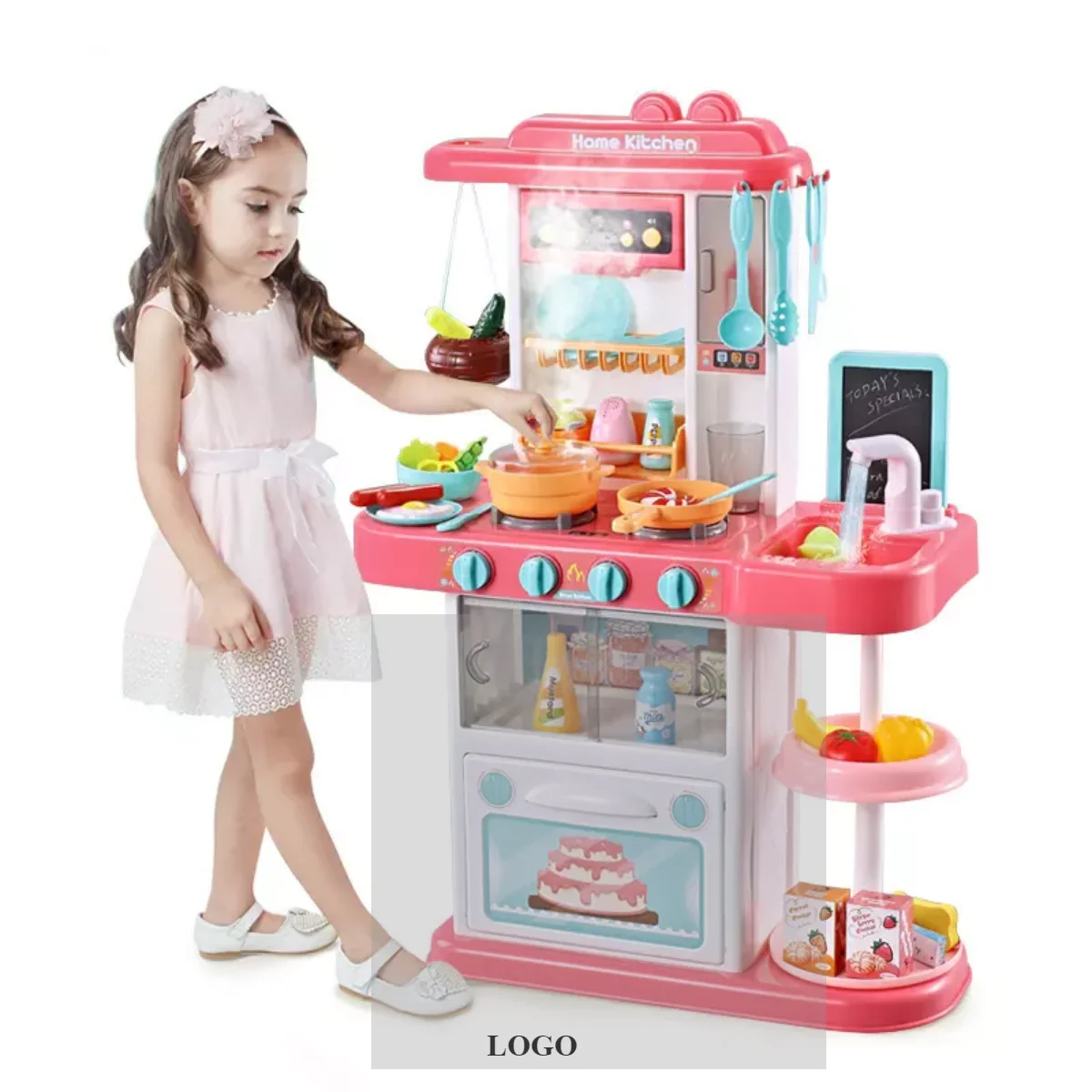 Kids Pretend Play Kitchen Wood Strawberry Ice Cream Dessert Developmental Toy N7 