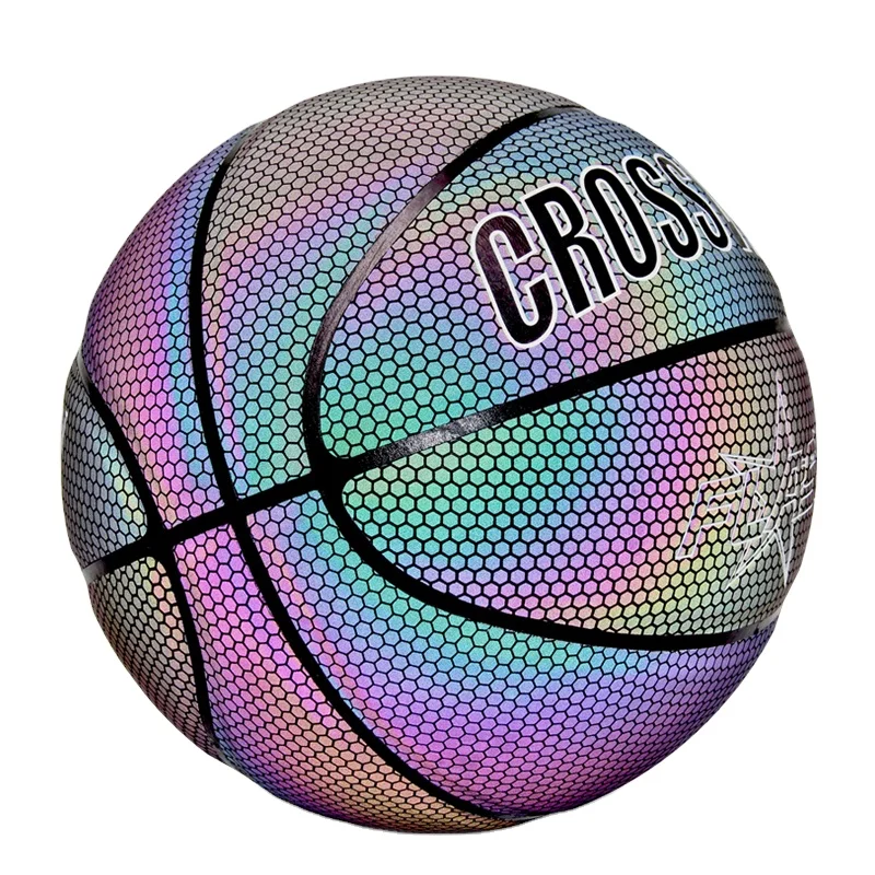 

Factory wholesale custom Glow in the dark luminous basketball fluorescent basketball size 7 reflective basketball, Customize color