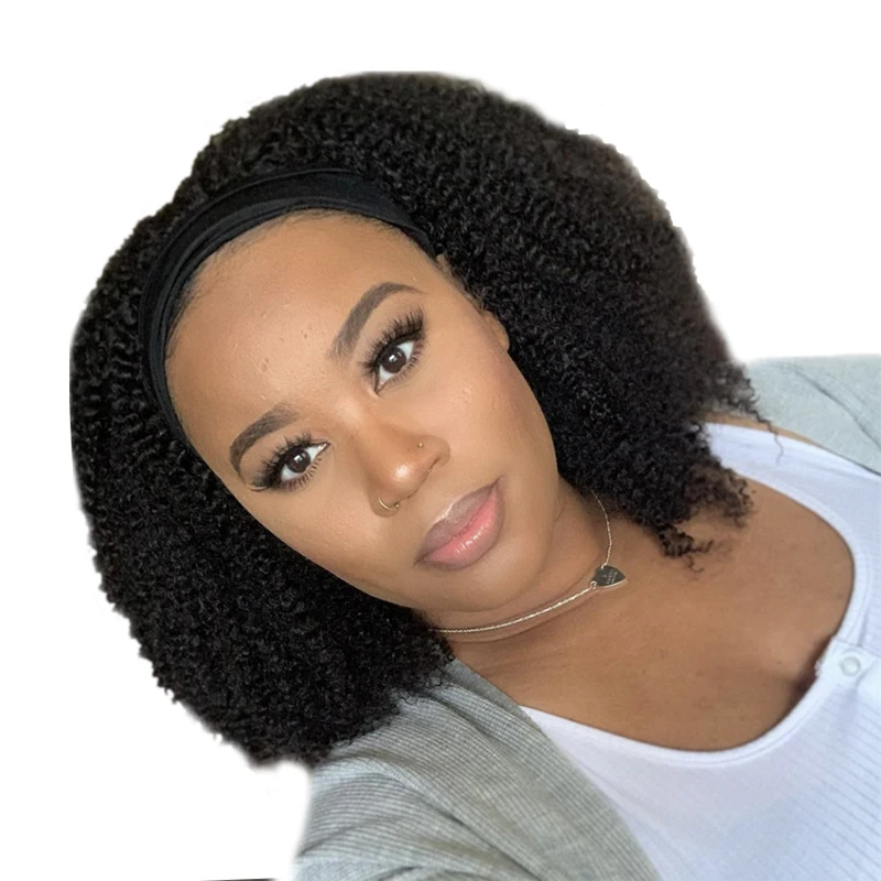 

Wholesale Headband Wig Human Hair For Black Women,Yaki Headband Human Hair Wigs,Cheap Kinky Curly Headband Wig Human Hair