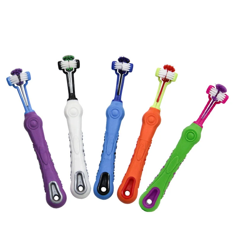 

360 All-round Pet Tooth Brushing 3 Sided Dog Toothbrush