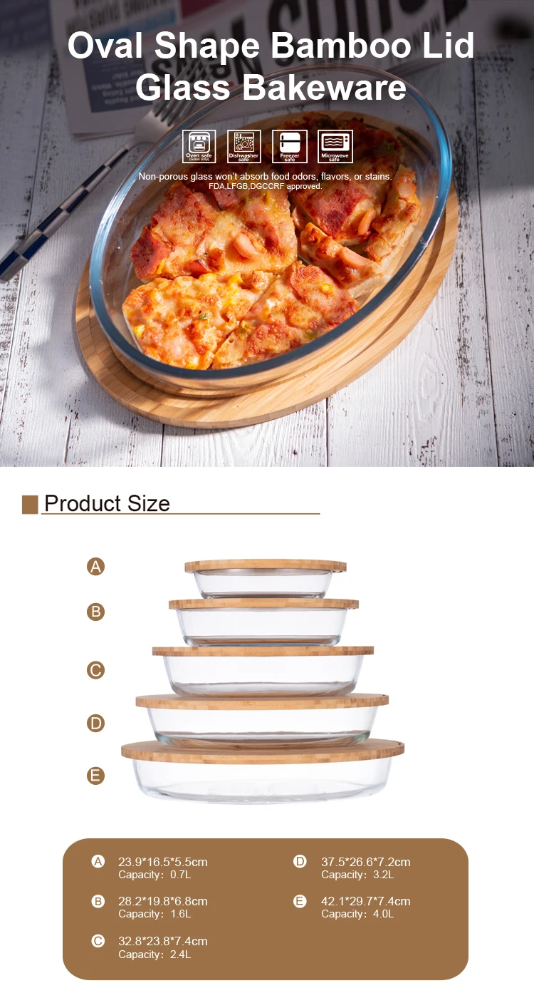 Microwave And Oven Safe Glass Plate Nonstick Bakeware Cookware Tray