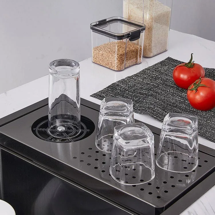 black-inset-kitchen-sink-model-13-square-90-degree-faucet-both-positions-fruit-washing-comparison