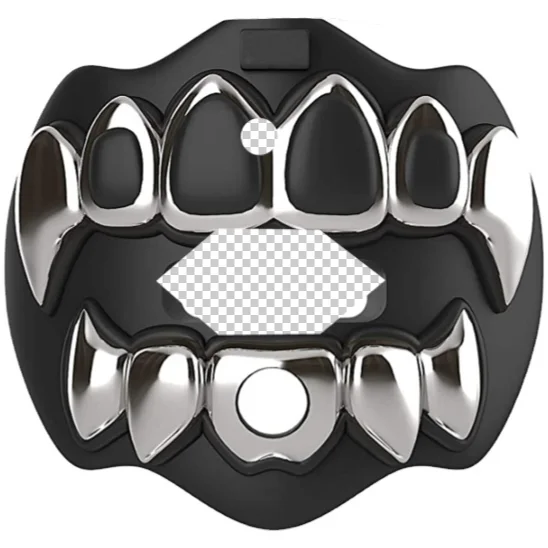 

Football Mouth Guard Chrome Grillz Adult Youth Mouth Guard, Customize any pattern