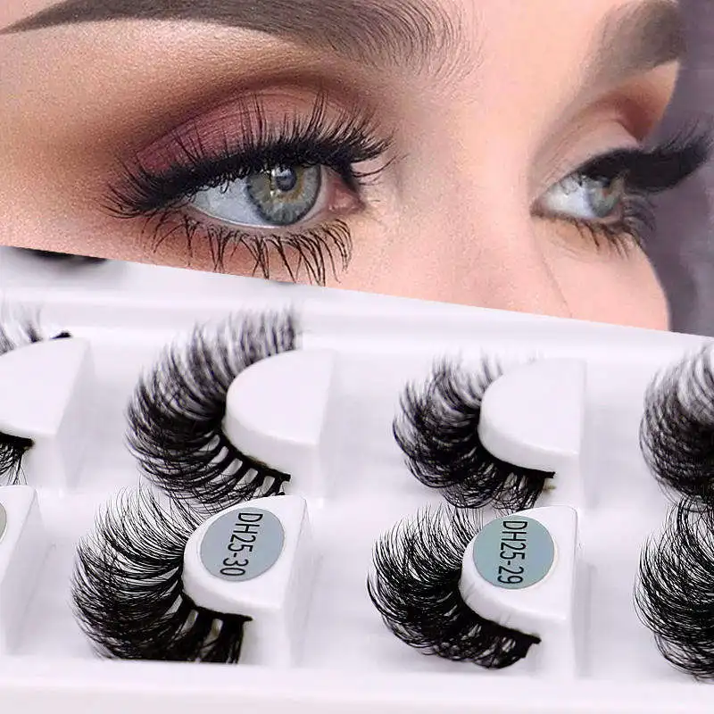 

Create Your Own Brand Eye Lashes Hight Quality 5d Natural Soft Fluffy Dramatic Custom Eyelash Boxes 3d Faux Mink Lashes