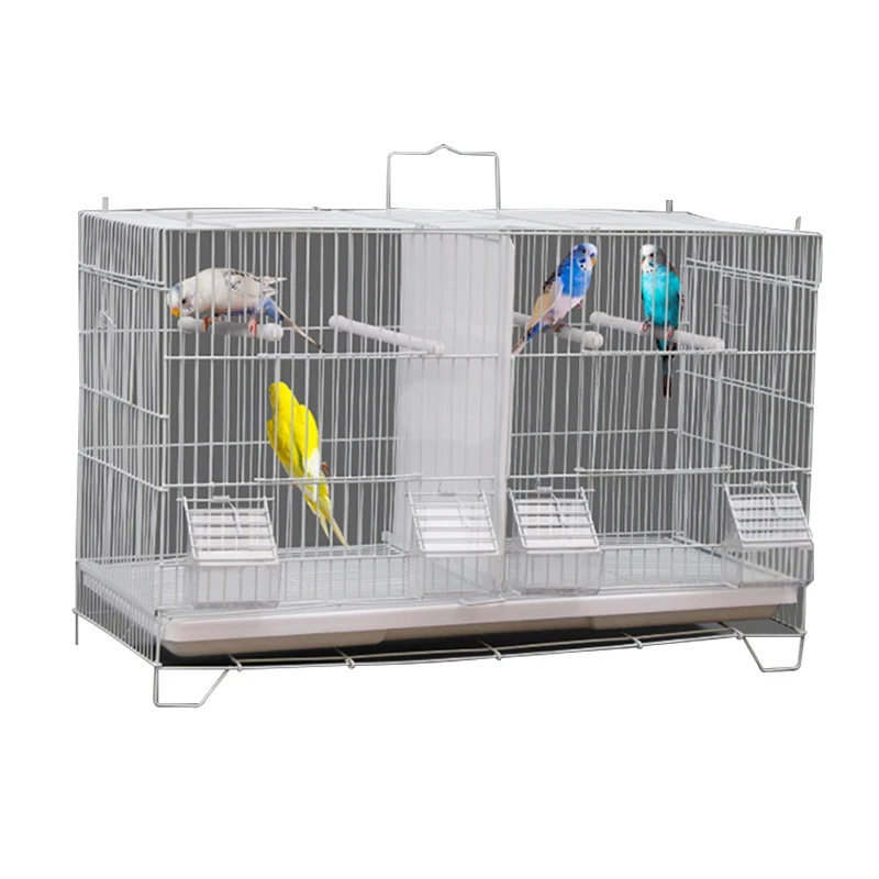 

Hot sale decorative bird cages Folding Breeding Cage for Parrot, Black/white