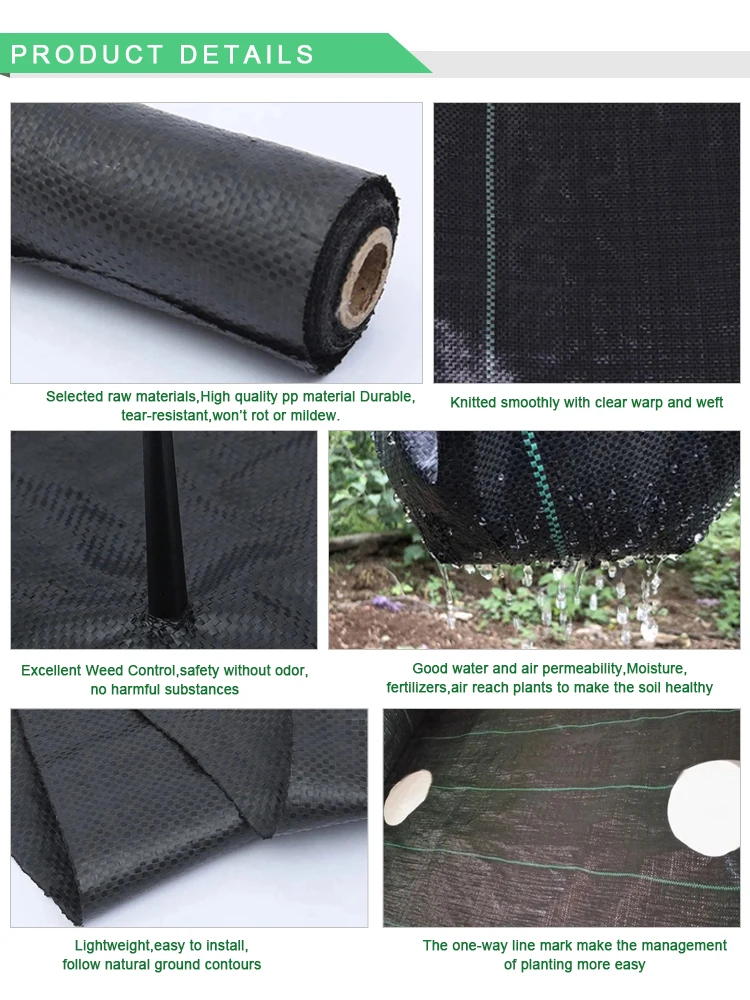 Bio-degradable Plastic Farming Mulch Film Outdoor Garden Landscape Weed ...