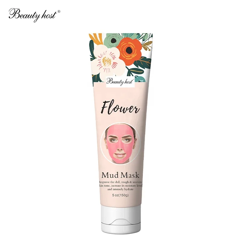 

Private Label Face Mud Mask Moisturizing Hydrating Skincare Flower Plant Clay Mud Mask