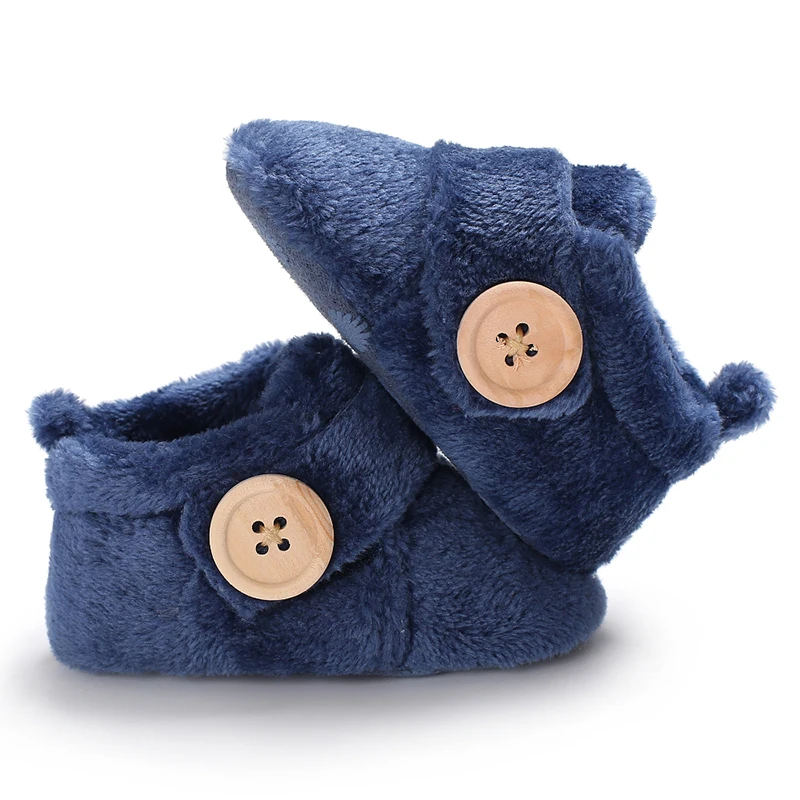 
Amazon hot soft fleece cotton 10 colors warm snow prewalk infant winter baby booties 