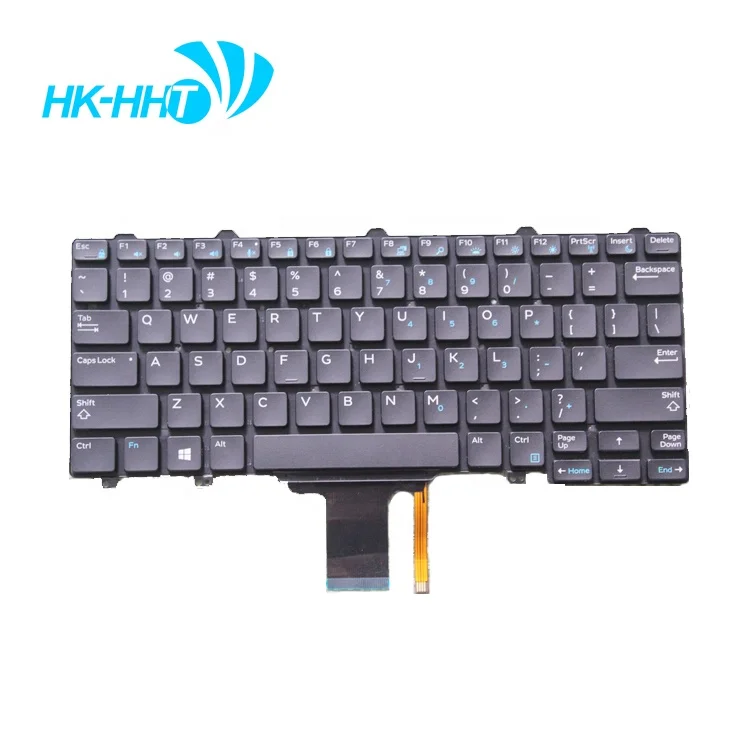 

HK-HHT Laptop US keyboard for DELL LATITUDE 7270 with backlight