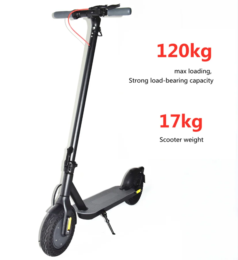 

350W Controller 2 Wheel Foldable Adult Balance Standing Kick Aluminum Alloy Body Electric Scooter Scooters For Long Distance, Black