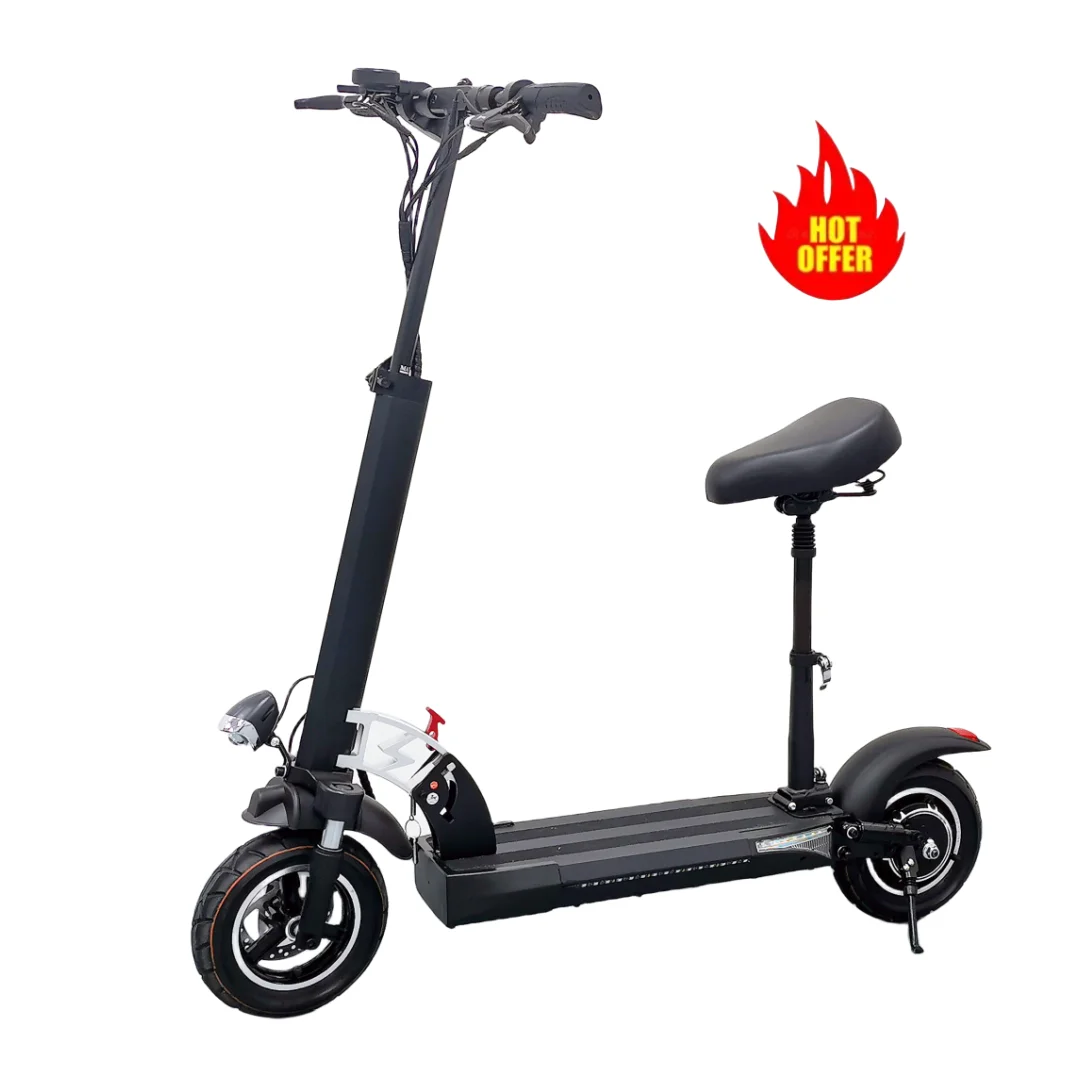 

Hot Sale Off Road 800W Folding Big Wheel E Scooter 50-60Km Range 48V 10 Inch Fast Adult Electric Scooters 800W With Suspension
