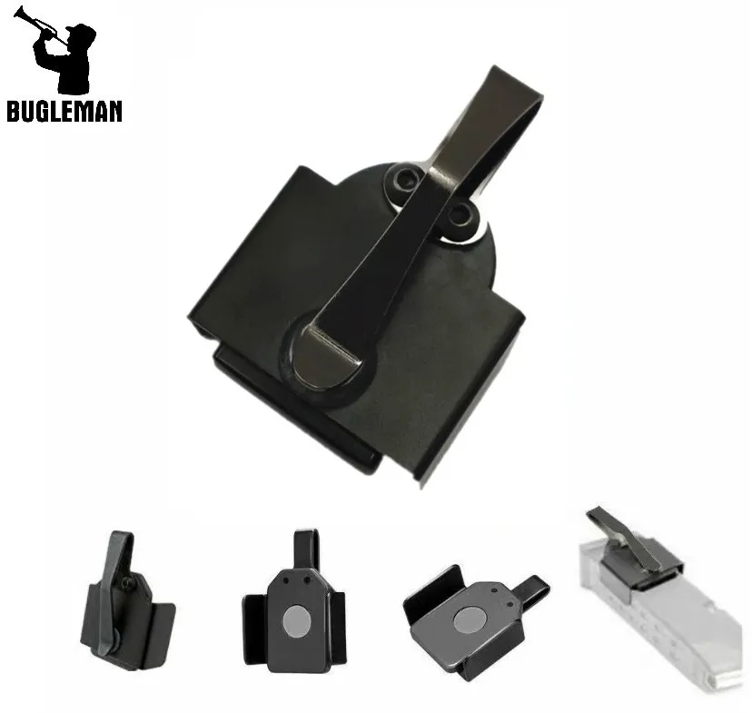 

Bugleman Magnet Pocket Mag Holder Heavy Duty Magazine Holster Mount for All 9MM Handguns Mag, Black