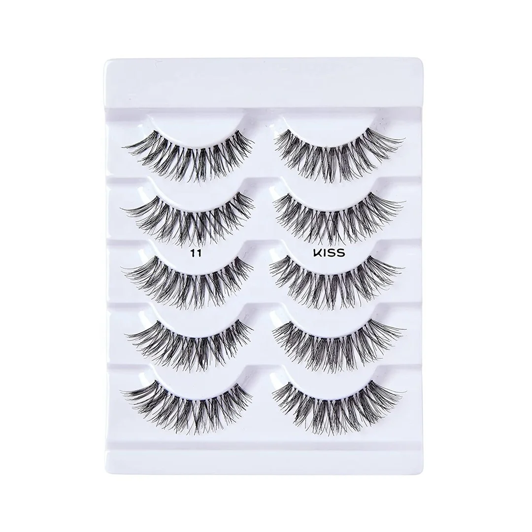 

Hot selling Human Hair Lashes 5pairs packaging WPS Style with Custom Paper Card Boxes