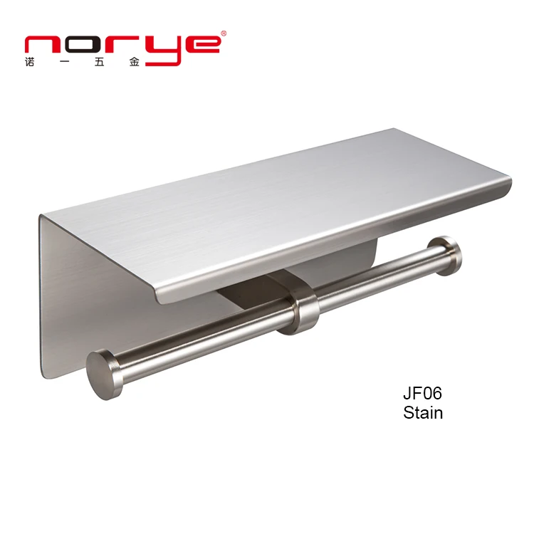 Norye Factory Quality Toilet Double Paper Holder With Stainless Steel 304 material