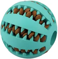 

Doggy Teeth Cleaning Massager bite dog toys Natural Rubber Bite Resistant Chew Toys for Dogs Pets ball for freeshipping to USA