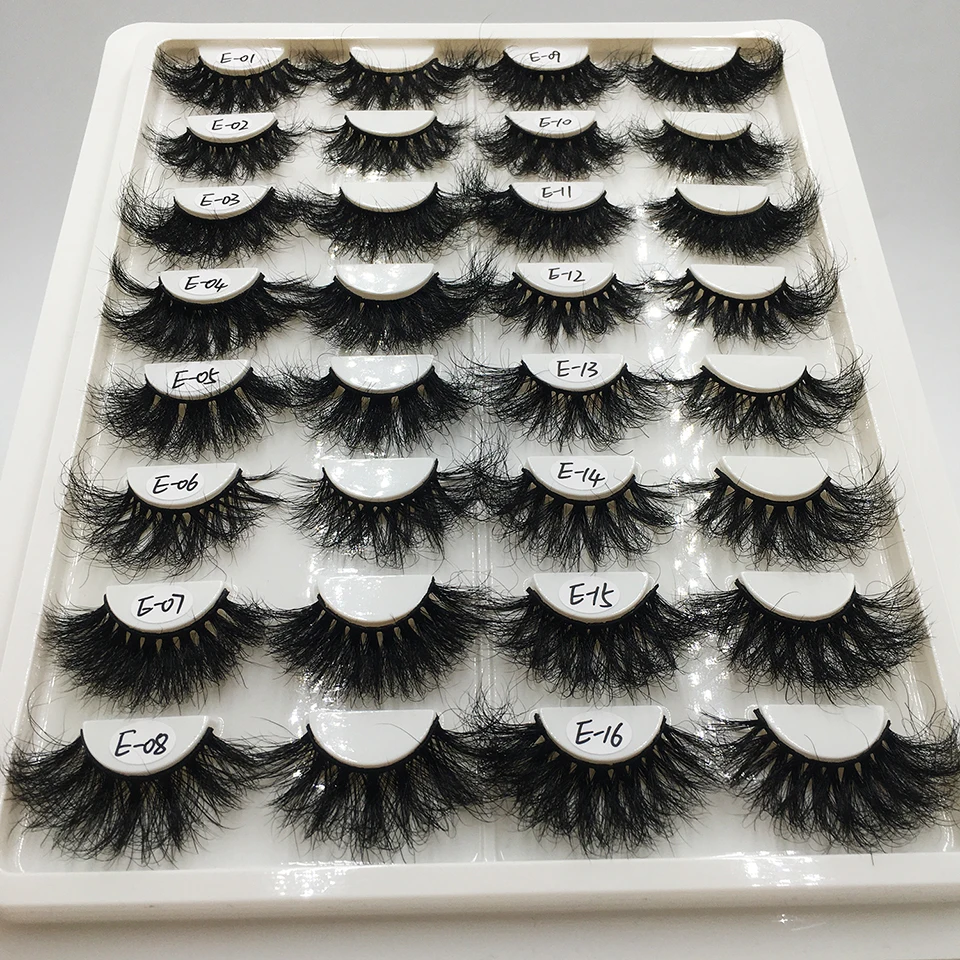 

25mm Mink Eyelash Fluffy 3d Mink Lashes Wholesale 3d Mink Eyelashes, Natural black