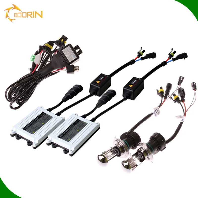 100% AC bi xenon 6000k/8000k xenon kit h4 h7 9004 9007 hb3 hb4 bixenon 35/55/75/100w 8000k hi/lo hid kit h4