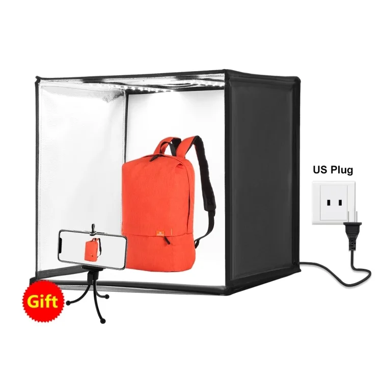 

US Plug Mini 36W Tent Kit 60cm Photo Studio Photo Equipment Photography Studio with 6 Removable Backdrop