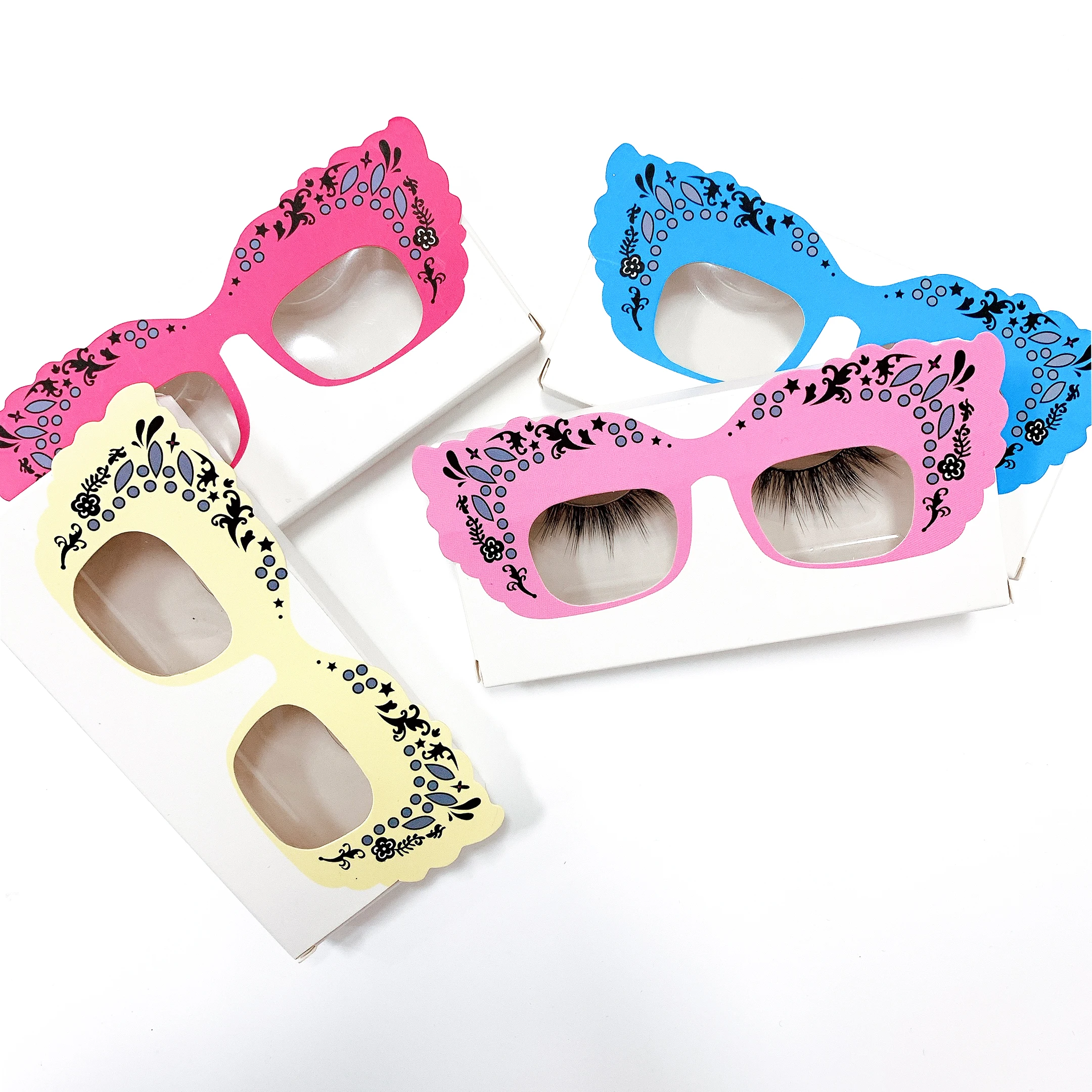 

2021 new arrivals private label 24 mm eyelash vendor customized boxes, Black color