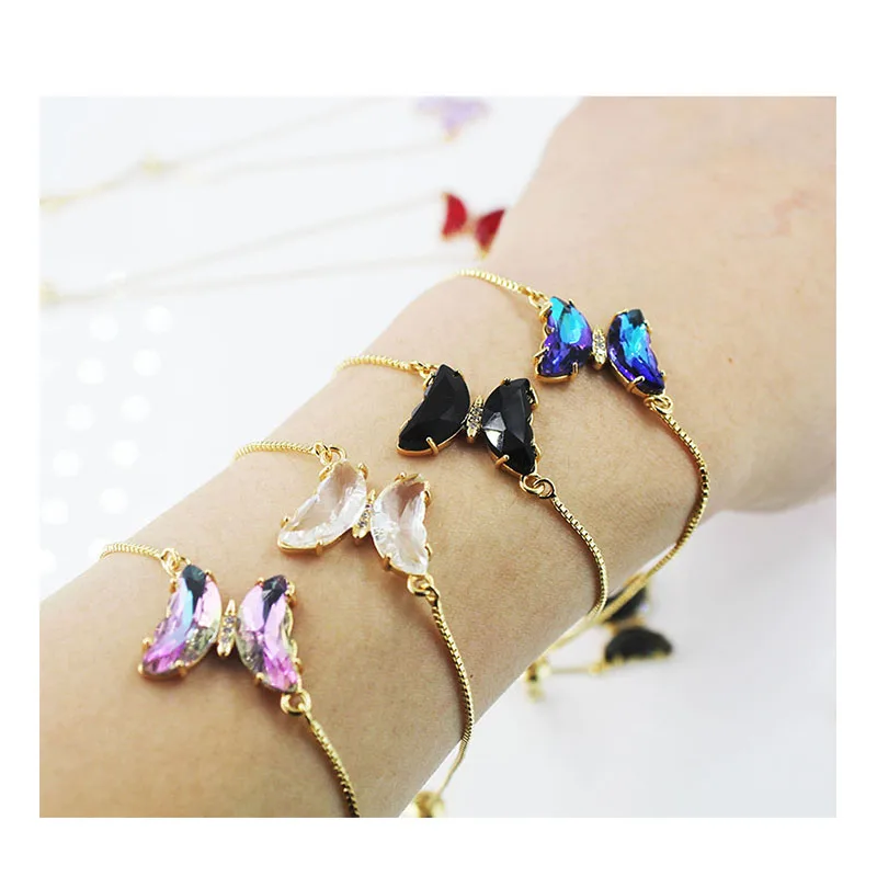 

BMZ Best quality New Arrivals butterfly pendant jewelry making new fashion christian jewelry making wrap bracelet, Double real gold ip plating,2 years guarantee!