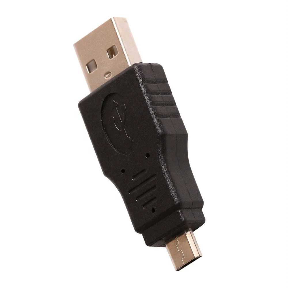 

Black USB 2.0 Adapter A Male to Micro B Male Connection M/M Converter For Samsung Xiaomi Huawei