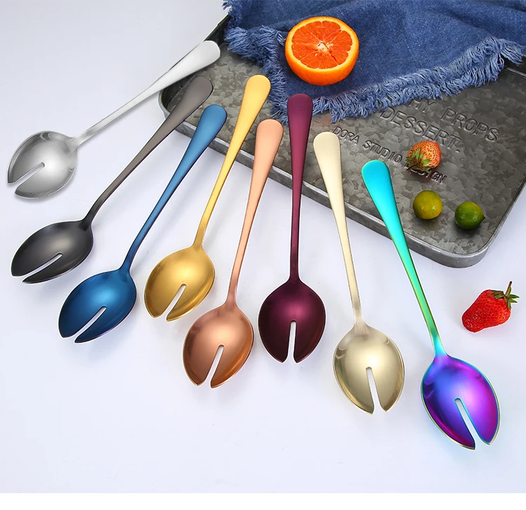 

18/0 stainless steel salad spoon fork/serving spoon/fork, Customized