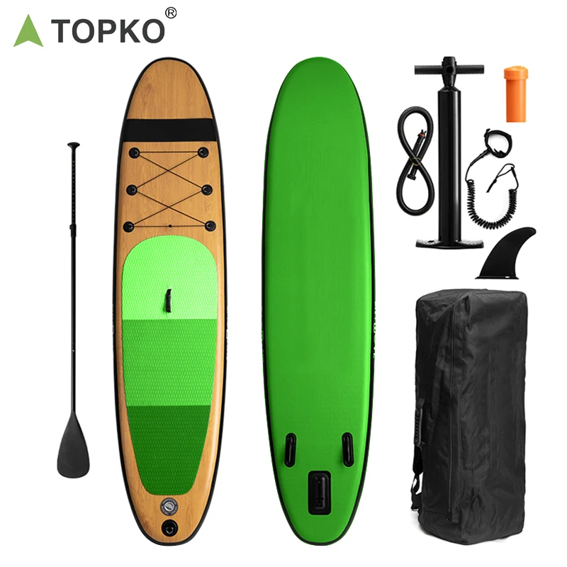 

TOPKO Soft Top Epoxy paddleboard inflatable stand oem paddle boards paddle board standup, Customized color
