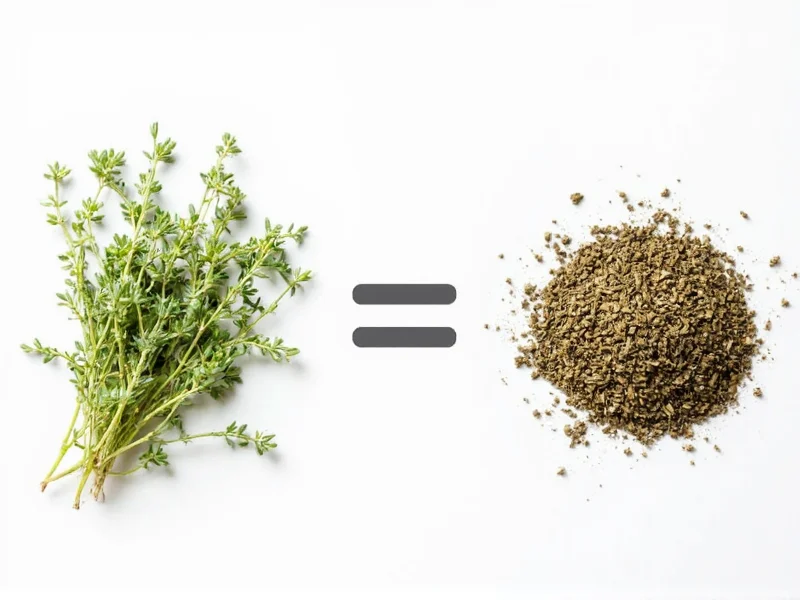 4 Sprigs of Thyme Equals 1 Teaspoon Dried: Conversion Guide