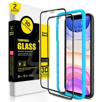 

SmartDevil wholesale 0.33mm 9H mobile phone HD tempered glass 5D 9D full screen protector for IPhone 11 Easy Installation kit