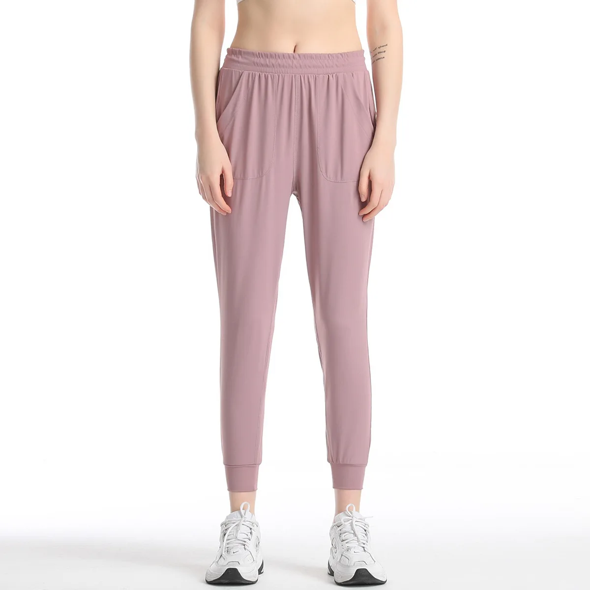 

Fashion Gym Sports Fitness Pants Yoga Breathable Casual Tight Leisure Trouser For Women Men, Multi color optional