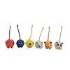 Squeaky small medium long tail animal dog latex toy pet chew toy for interactive