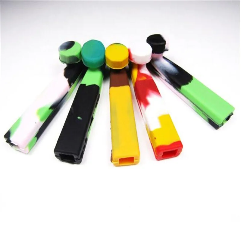 

Silicone Camouflage Smoking Pipe Europe America Covered Tobacco Pipe, Random
