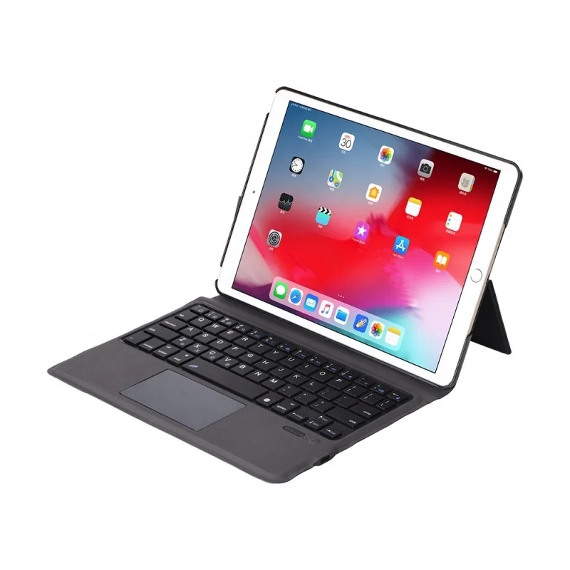 

Touchpad keyboard Folding Keyboard Shell Stand Mouse Touch Cover Case for iPad 10.2, Black