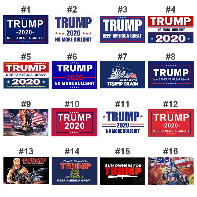 
Factory customized trump flag 2020 banner 