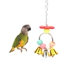 2019 New Kawaii Plastic Pet Cage Hanging Decor Parrot Pull Bites Toys Pet Bird Chew Toy with Bells