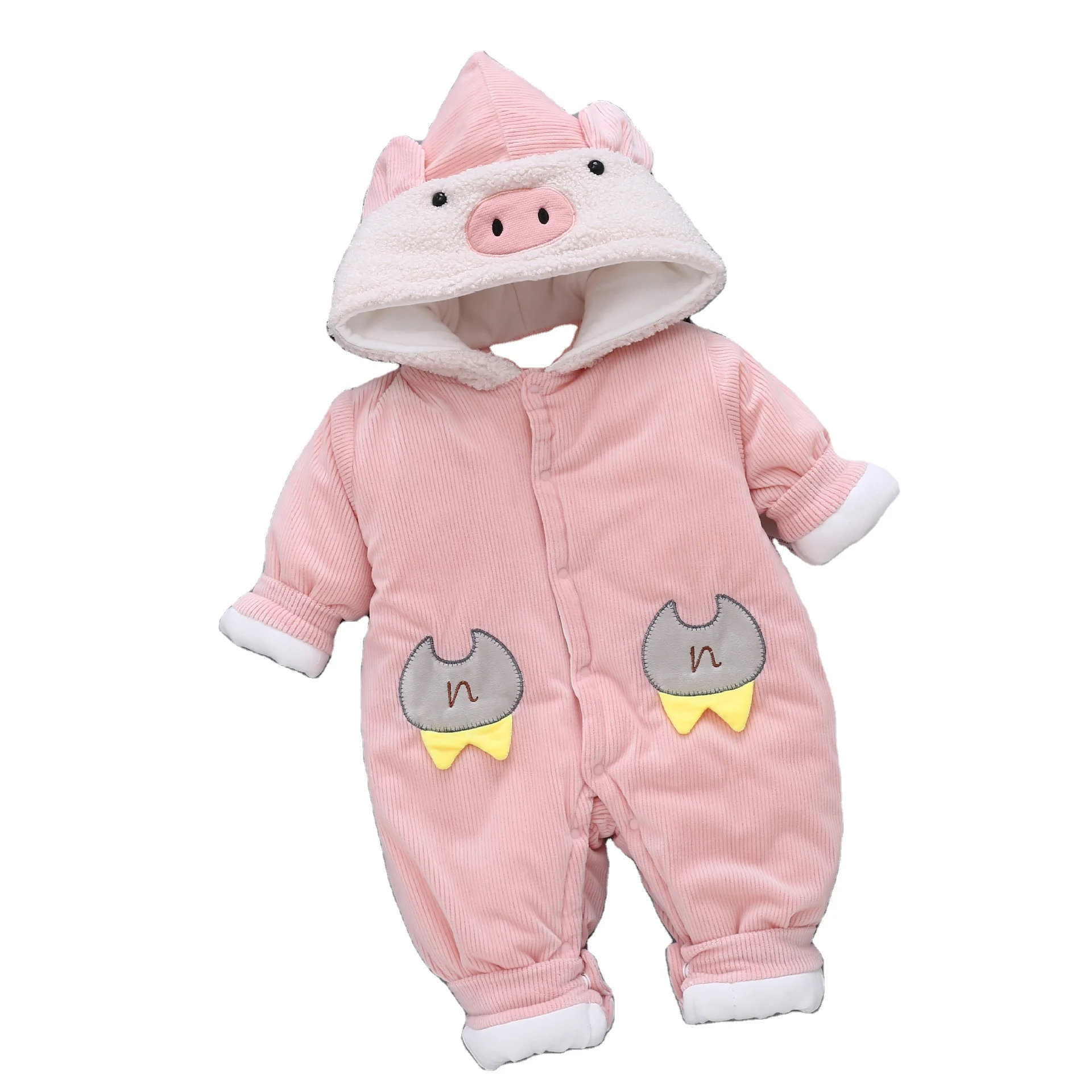 

Autumn/Winter Thickened Out-of-the-Stop Clothing; Lovely 0-1 year-old Jacquard Coat Baby Clothes