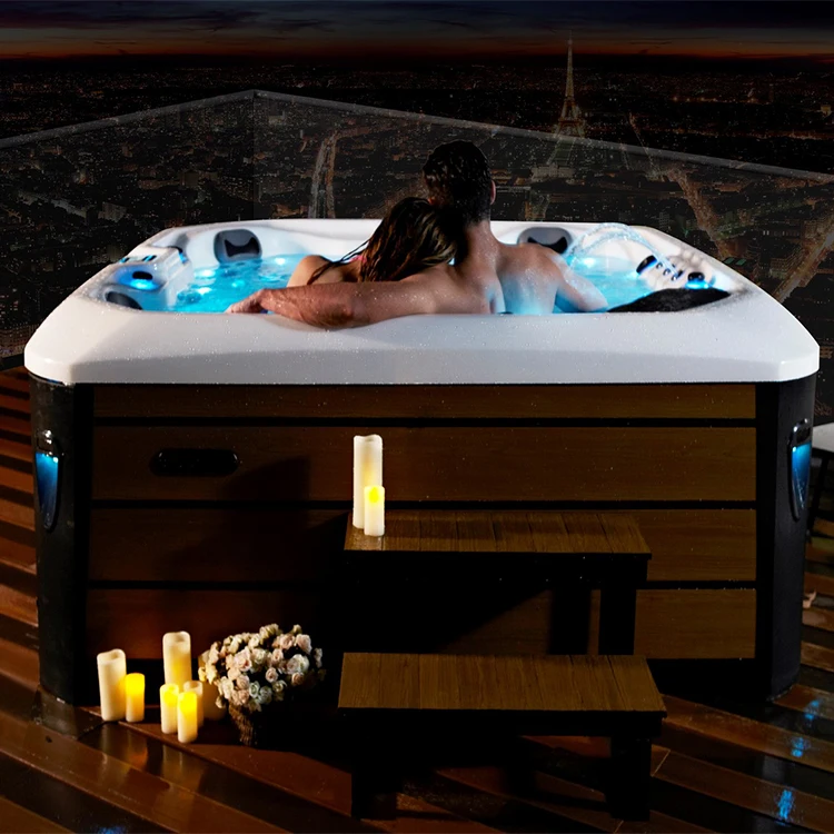 

Sunrans 6 Person Hot Tub Outdoor For Backyard Hydro Massage Outside Spa Exterior Hot Tub Whirlpool Jetted Tub