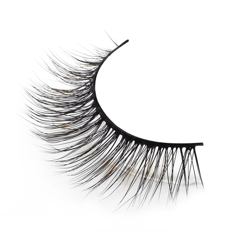 

2021 new arrival Silk 3D Eyelashes Natural Long Eyeliner Lashes Vendor Cheap Price False Eyelashes, Black color