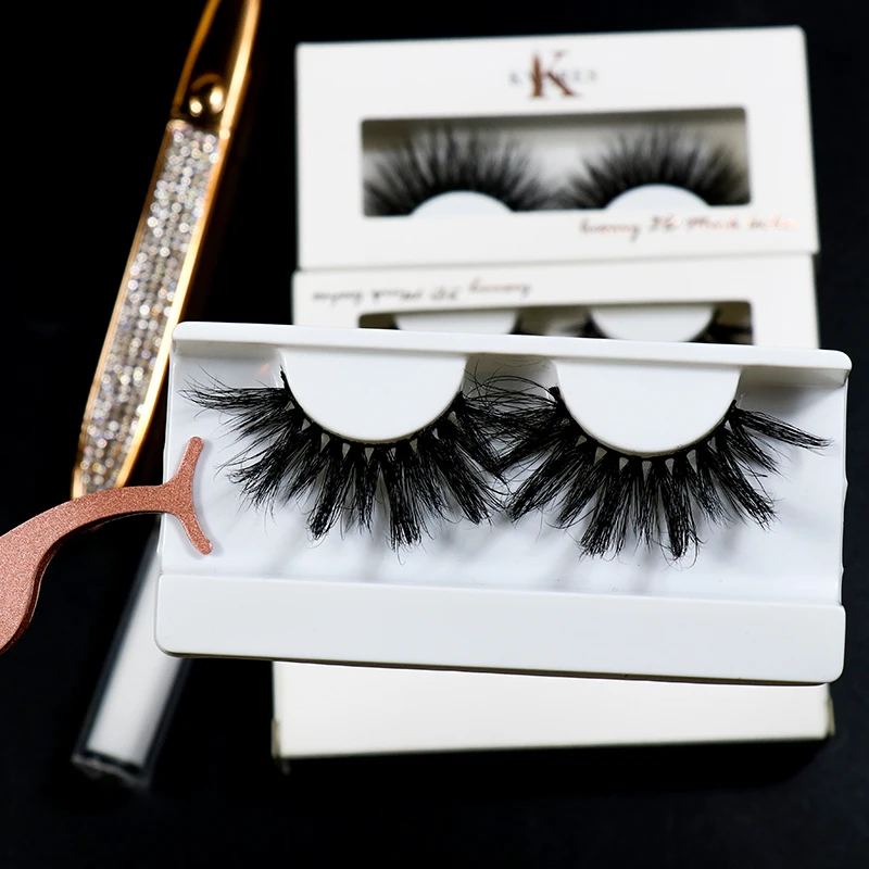 

Wholsale Private-Label Thick 25Mm Siberian Mink Eyelashes Vendor Full Strip Authentic Mink Eyelash With Custom Lashbox Packaging