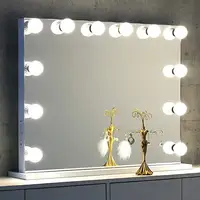 

Hollywood Makeup Vanity Mirror with Light Tabletops Lighted Mirror with Dimmer, LED Illuminated Cosmetic Mirror