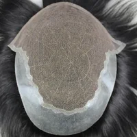 

Hot sale promotion customized 6inch bleached knots styles human hair hairpiece q6 men toupee