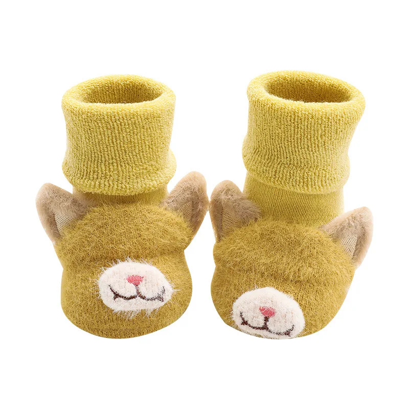 

1 Pair Baby Floor Socks Non-slip Infant Walk Cotton Socks Shoes Toddler Floor Casual Toddler Anti-slip Socks Grip Slippers, Picture