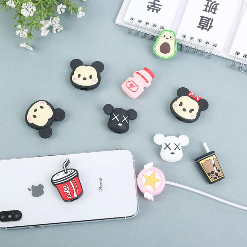 

Cute Cartoon Phone USB cable protector for cable chompers cord animal bite charger wire holder organizer protection, Various