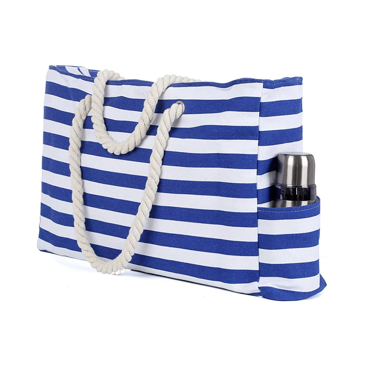 

Large Capacity Durable Canvas Tote Beach Bag
