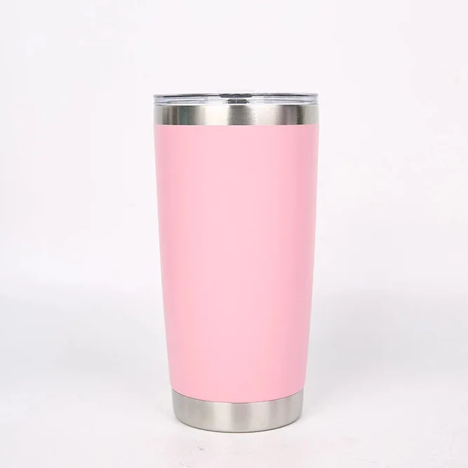 

Wholesale 20oz Double Wall Travel Mugs, Coffee Cups Vacuum Insulated Water Bottle Thermos Flask Stainless Steel Tumbler, Available colors or custom colors