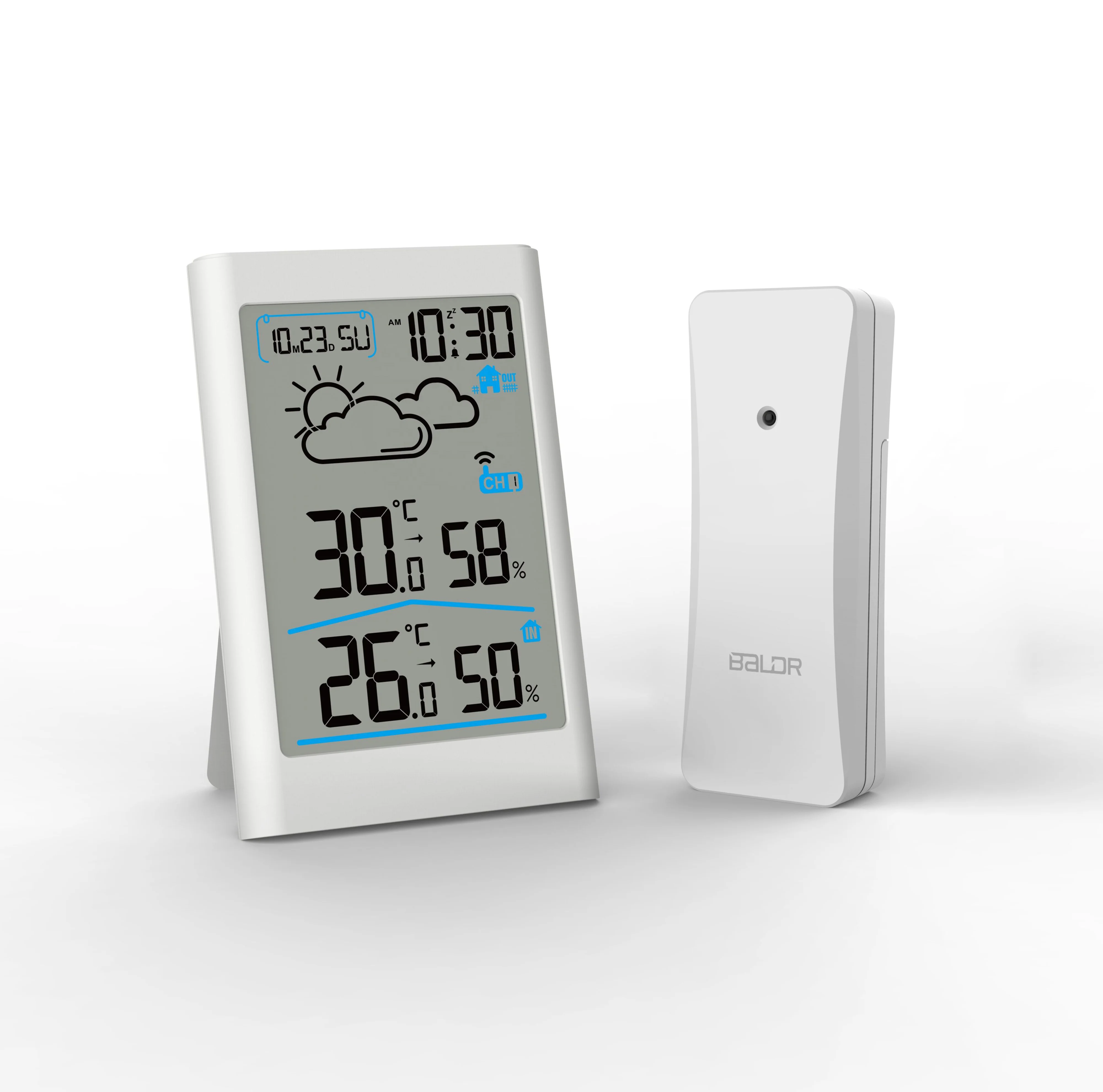 

BALDR B0341 Digital Wireless Indoor/outdoor Weather Station Thermometer Hygrometer Temperature Humidity Monitor Wetterstation